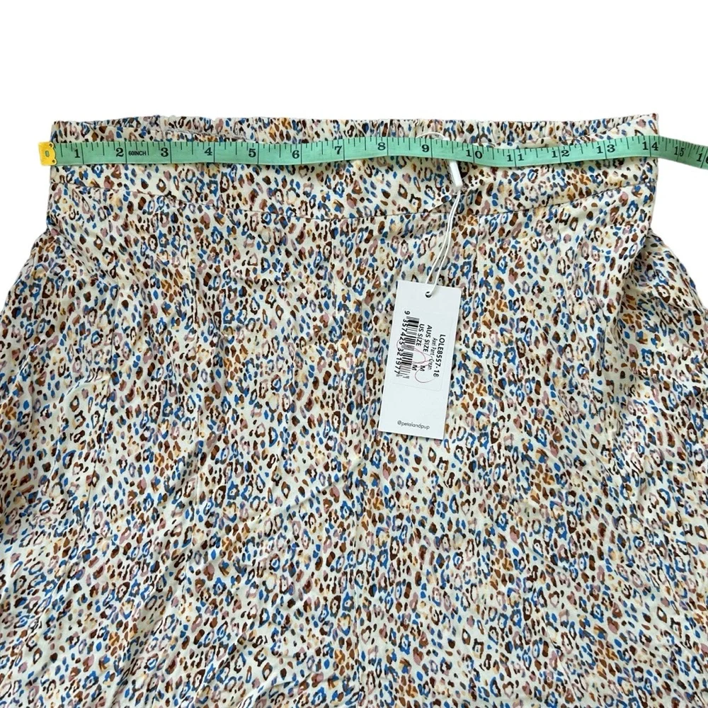 NWT Petal & Pup AXEL wide leg pull on cream leopard print pants size medium - Picture 6 of 8